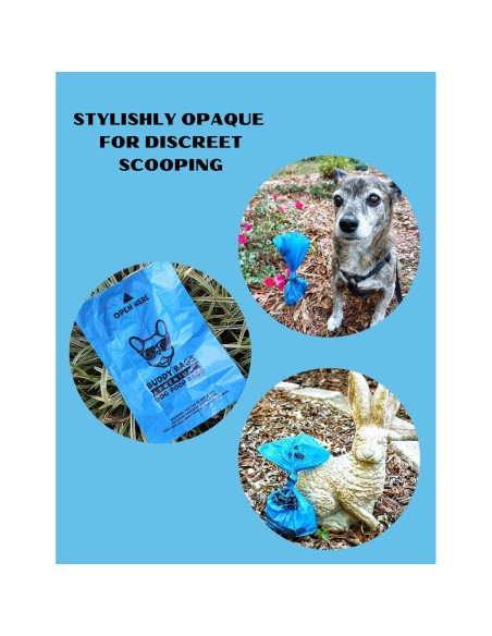 Bolsas de Poop Buddy Premium, Extra Gruesas, 270 Unidades