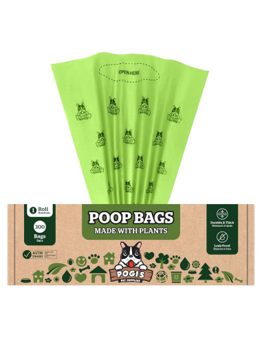 Bolsas Compostables Pogi Extra Grandes 300 Unidades 22.86x34.29cm