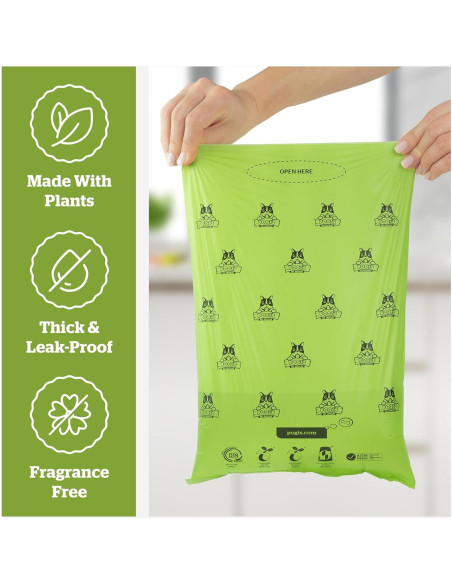 Bolsas Compostables Pogi Extra Grandes 300 Unidades 22.86x34.29cm