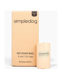 Bolsas biodegradables para excremento de perro SimpleDog - 120 unidades