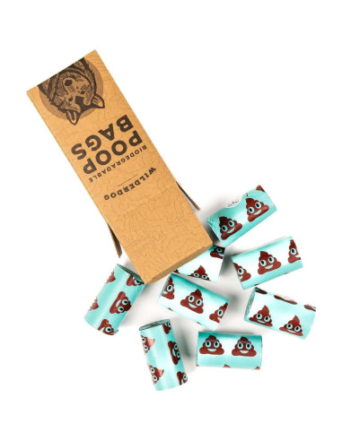Bolsas Biodegradables para Poop Wilderdog - 120 Unidades