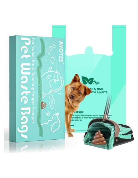 Bolsas de Poop Biodegradables AYOTEE 50 Piezas 30x49cm