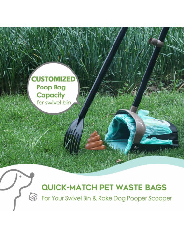 Bolsas de Poop Biodegradables AYOTEE 50 Piezas 30x49cm