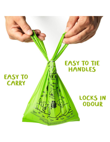 Bolsas Compostables para Excrementos de Perro Planet Poop 60 Unidades