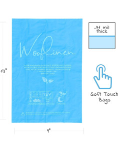 Bolsas Compostables para Perro Wooflinen 120 Unidades Grandes 2