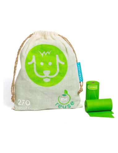 Bolsas de Caca Compostables Woofpanion 270 Unidades