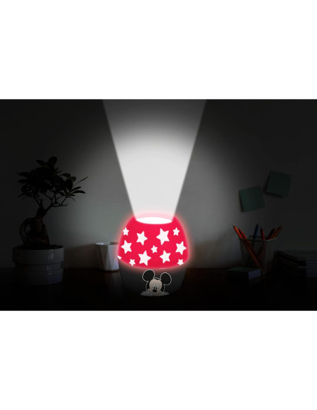 Lámpara Proyector Mickey Mouse Idea Nuova - Luz Nocturna 10.5 cm Lámpara Proyector Mickey Mouse Idea Nuova - Luz Nocturna 10.5 cm