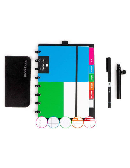 Cuaderno inteligente reutilizable A5 MODUBOOQ - 40 páginas