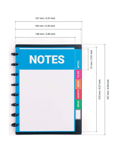 Cuaderno inteligente reutilizable A5 MODUBOOQ - 40 páginas