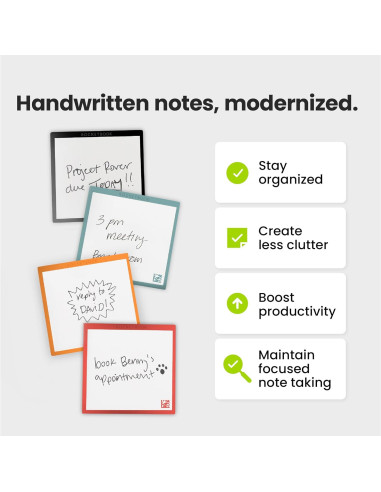 Notas Adhesivas Reutilizables Rocketbook 3x3cm con Estuche
