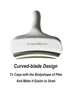 Cepillo deshedding para mascotas Haigele Grande Blanco 2