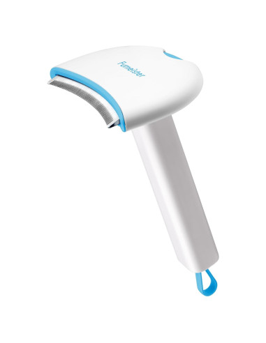 Cepillo Deshedding Fumeister para Perros y Gatos - Azul