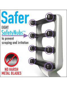 Cepillo Deshedding para Gatos FUR4 Pelo Largo - 4 Bordes de Fibra de Carbono 2