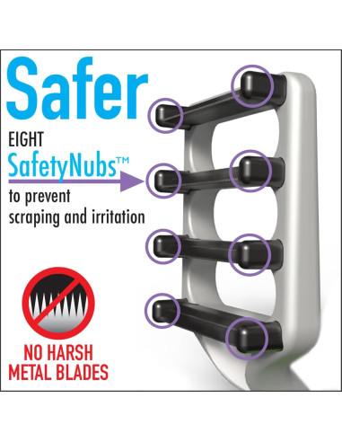 Cepillo Deshedding para Gatos FUR4 Pelo Largo - 4 Bordes de Fibra de Carbono