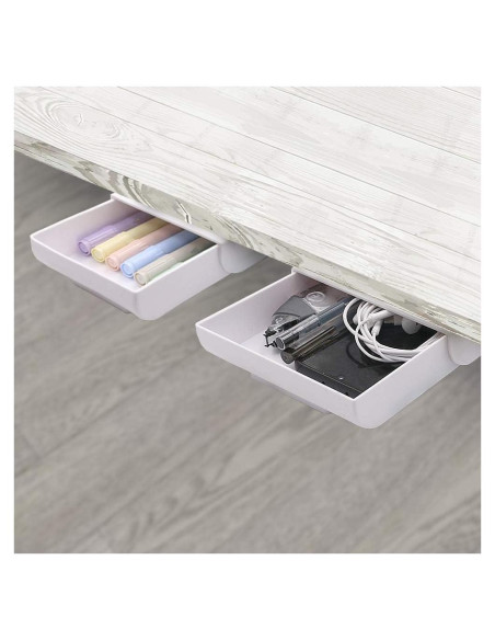 Organizador de Cajones YOOUSOO 2 Piezas Adhesivo Blanco Organizador de Cajones YOOUSOO 2 Piezas Adhesivo Blanco