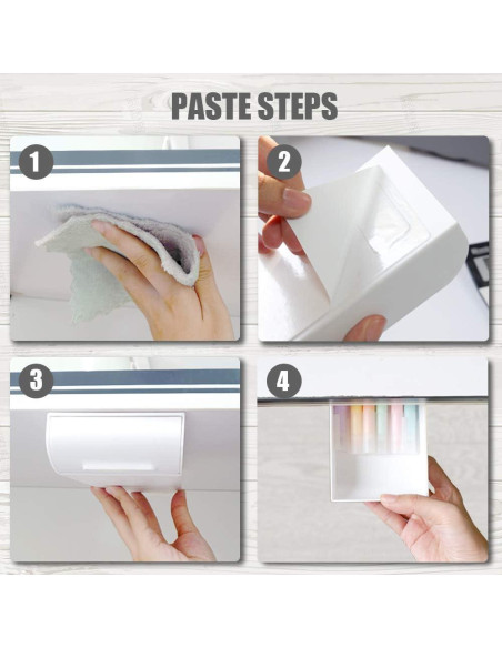 Organizador de Cajones YOOUSOO 2 Piezas Adhesivo Blanco Organizador de Cajones YOOUSOO 2 Piezas Adhesivo Blanco