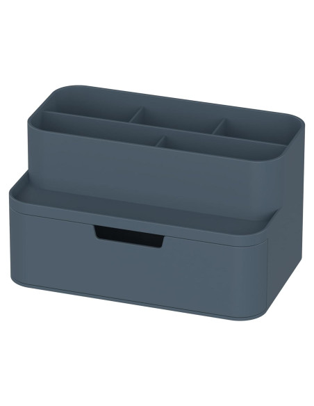 Organizador de Escritorio Compacto Blue Ginkgo - 5 Compartimentos Azul