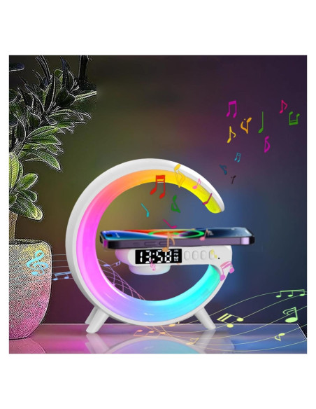 Lámpara de Mesa LED Qivine con Cargador Inalámbrico 5W