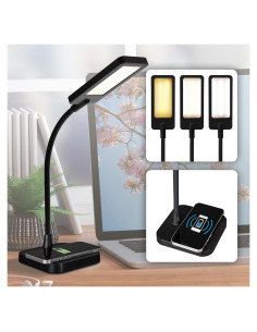 Lámpara de Escritorio LED OttLite ClearSun con Carga Inalámbrica