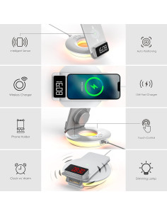 Lámpara de Mesa RexingUSA con Cargador Inalámbrico 15W 2
