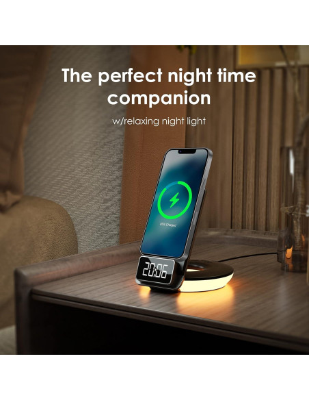 Lámpara de Mesa RexingUSA con Cargador Inalámbrico 15W