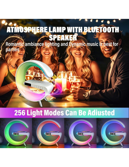 Lámpara de Mesa LED Inteligente Domigard 4 en 1 Cargador Inalámbrico