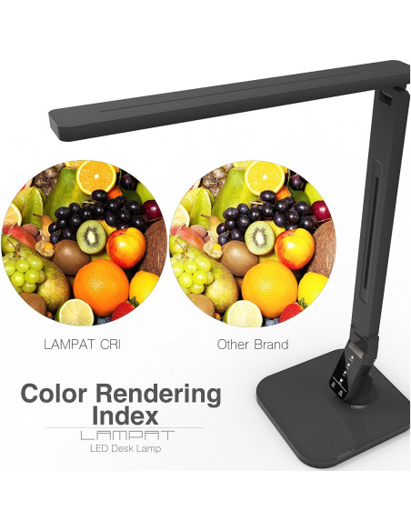 Lámpara de Escritorio LED Lampat, 4 Modos, Regulador Táctil