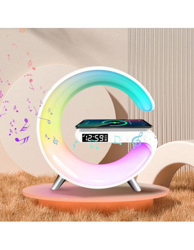 Lámpara de Mesa LED Inteligente Domigard 4 en 1 Cargador Inalámbrico