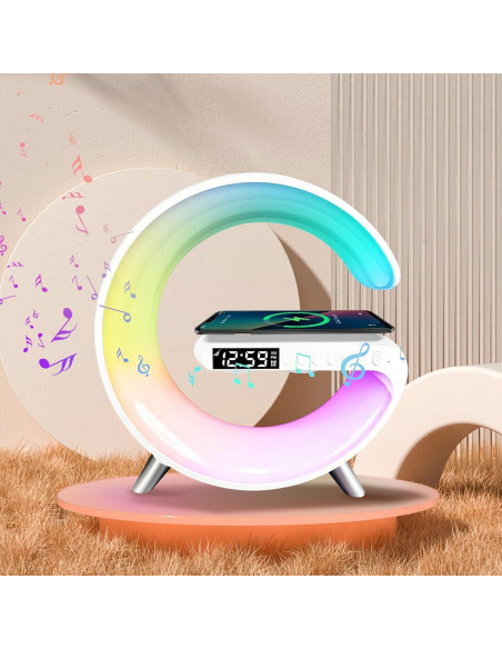 Lámpara de Mesa LED Inteligente Domigard 4 en 1 Cargador Inalámbrico