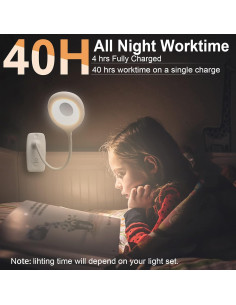 Lámpara de Escritorio LED DEEPLITE Recargable Clip 8W 2