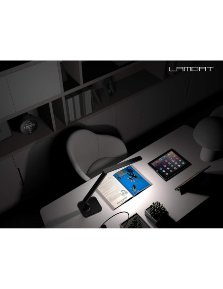 Lámpara de Escritorio LED Lampat, 4 Modos, Regulador Táctil