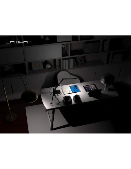 Lámpara de Escritorio LED Lampat, 4 Modos, Regulador Táctil