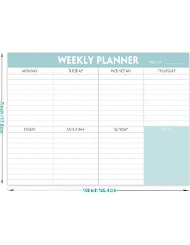 Bloc de Notas Semanal Nokingo 52 Hojas 25.4x17.8 cm 100gsm