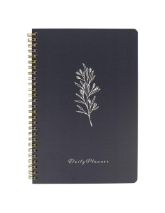 Planificador Diario Minimalista BLU MONACO Gris 80 Días