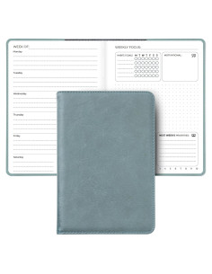 Planificador Semanal y Mensual SohoSpark 18 Meses Azul 15.24x22.10 cm