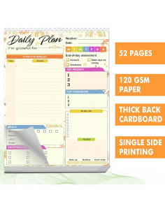 Bloc de Notas Diario HomieX 52 Hojas 21.6x27.9cm Arcoíris 2