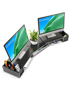 Soporte Doble para Monitor LORYERGO Ajustable Ergonómico