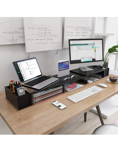 Soporte Doble para Monitor LORYERGO Ajustable Ergonómico