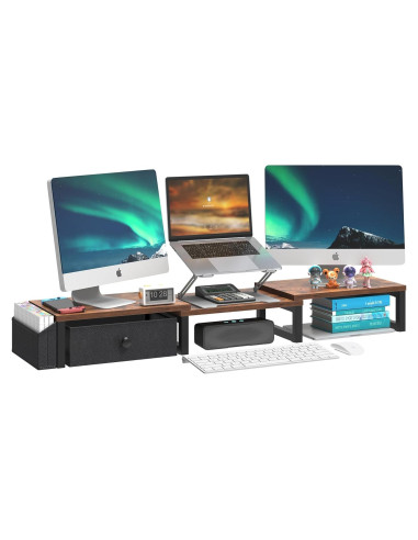 Soporte Doble para Monitor LAND-VOI 2 Pantallas 27" Ajustable