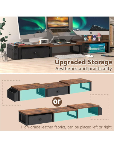 Soporte Doble para Monitor LAND-VOI 2 Pantallas 27" Ajustable