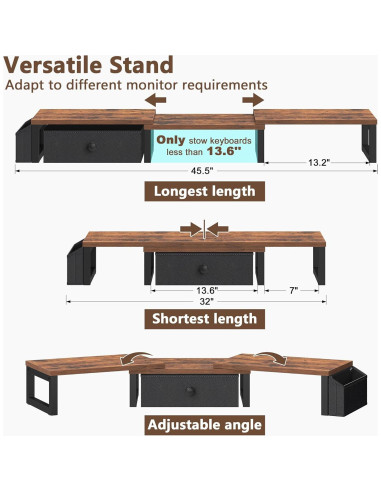 Soporte Doble para Monitor LAND-VOI 2 Pantallas 27" Ajustable