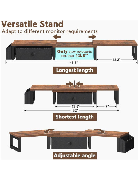 Soporte Doble para Monitor LAND-VOI 2 Pantallas 27" Ajustable