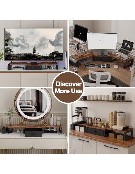 Soporte Doble para Monitor LAND-VOI 2 Pantallas 27" Ajustable