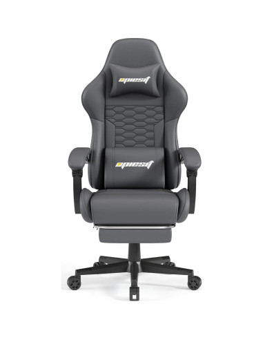 Silla de Juego Ergonomica Opiesit 300 con Reposapiés y Soporte Lumbar