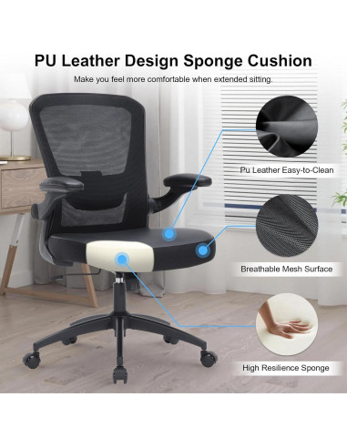 Silla de Oficina Ergonómica HOMIFYCO JX 350lbs Ajustable