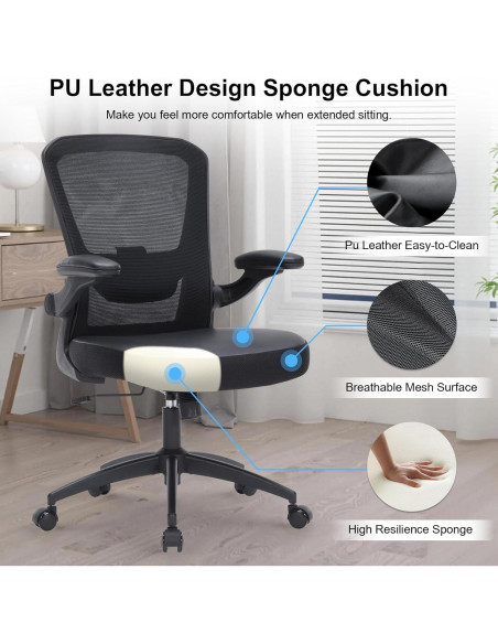 Silla de Oficina Ergonómica HOMIFYCO JX 350lbs Ajustable