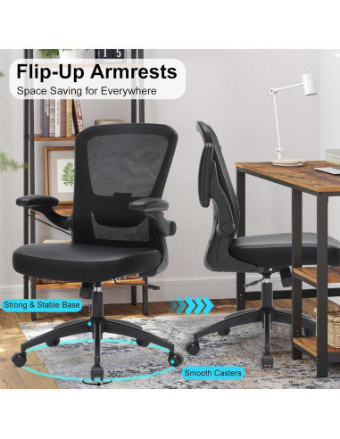 Silla de Oficina Ergonómica HOMIFYCO JX 350lbs Ajustable