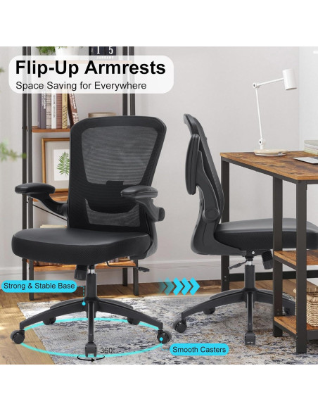 Silla de Oficina Ergonómica HOMIFYCO JX 350lbs Ajustable