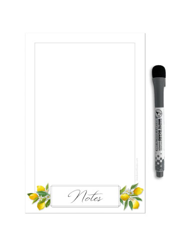 Vinilo de Pizarra Blanca Borrable Glassboard Studio 15x23cm