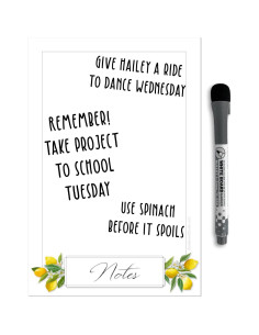 Vinilo de Pizarra Blanca Borrable Glassboard Studio 15x23cm 2